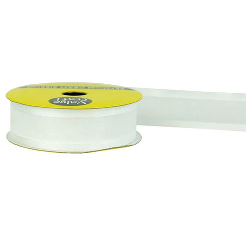 22mm Satin Sheer Edge Ribbons - 5m (available in 10 colours)